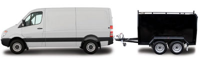 van with trailer